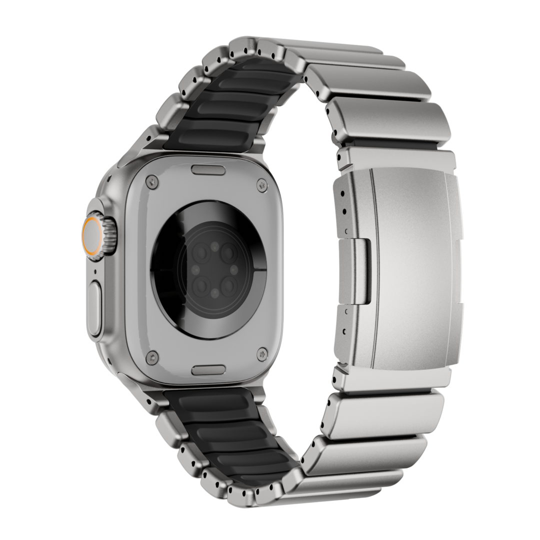 Curea GEMINI Titanium Band pentru Apple Watch Ultra — rezistentă la apă