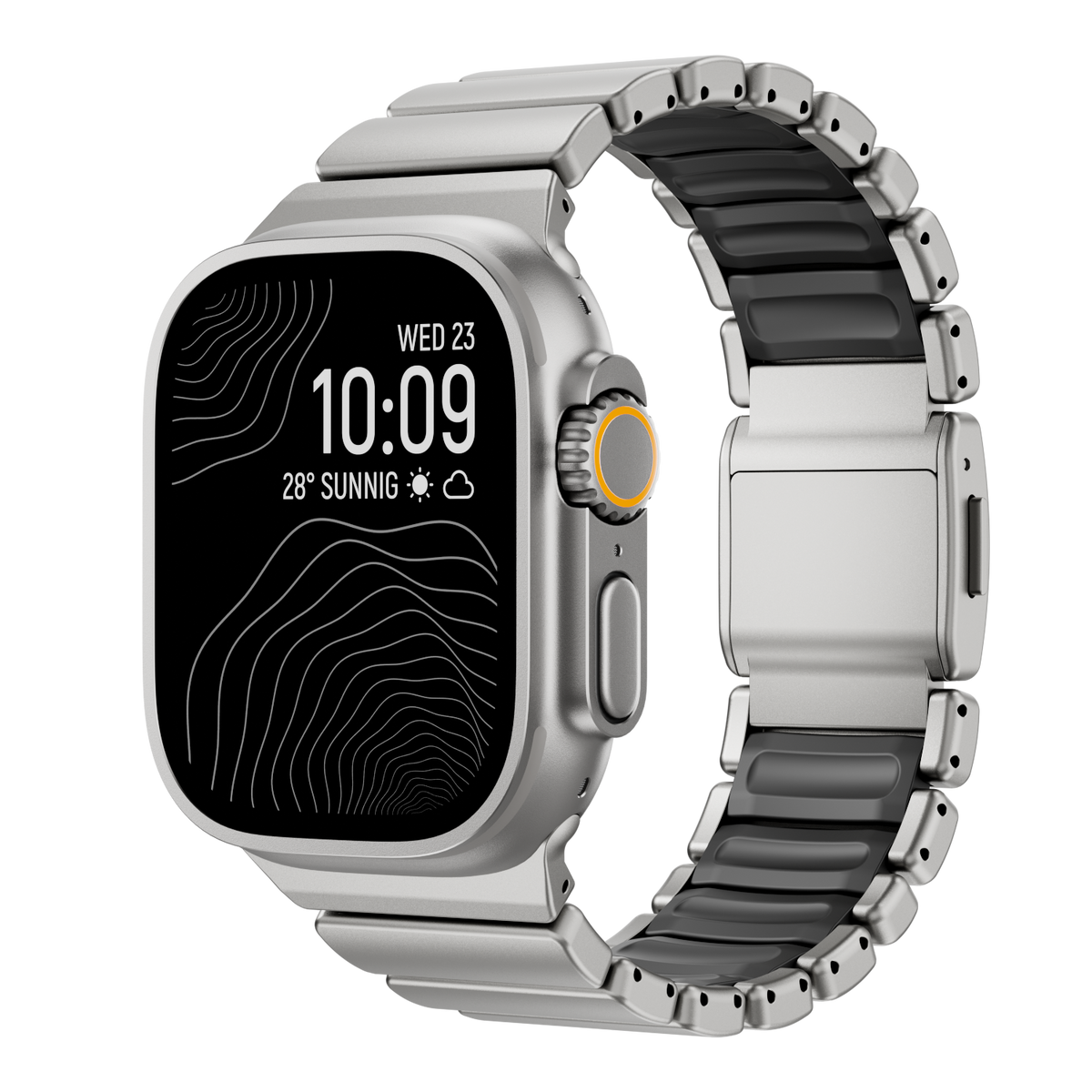 GEMINI Titanium Band Pro - Robust Apple Watch-rem i länkmönster