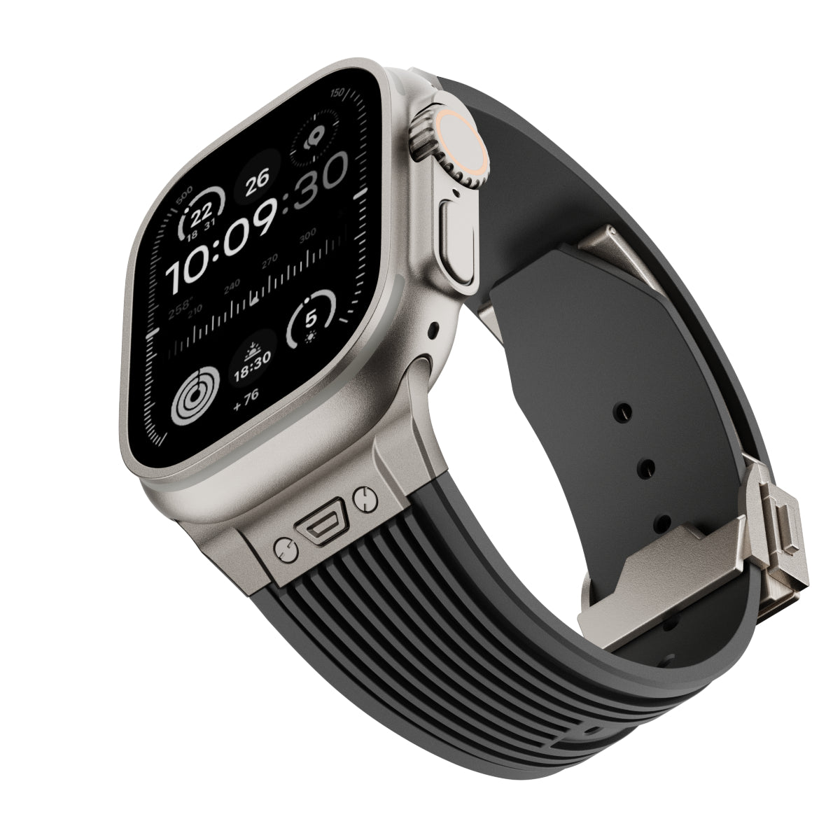 AeroLine silikonrem til Apple Watch — ergonomisk bue, strømlinjeformet profil