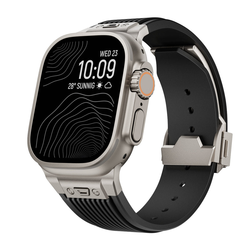 سوار AeroLine من السيليكون لساعة Apple Watch - حزام معصم بقوس مريح