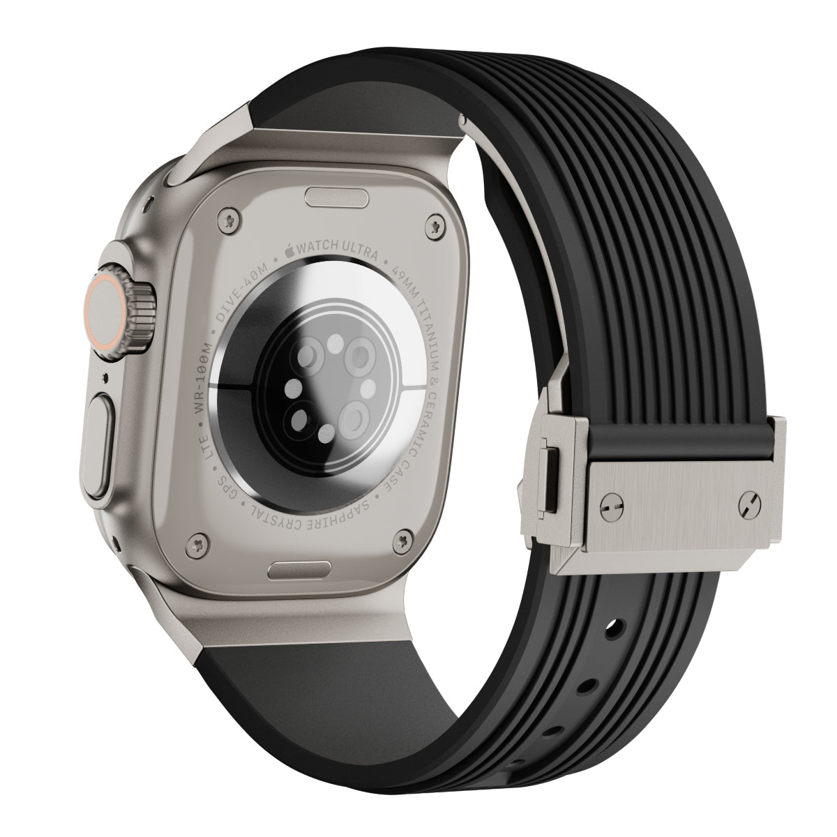 AeroLine silikonrem til Apple Watch — ergonomisk bue, strømlinjeformet profil