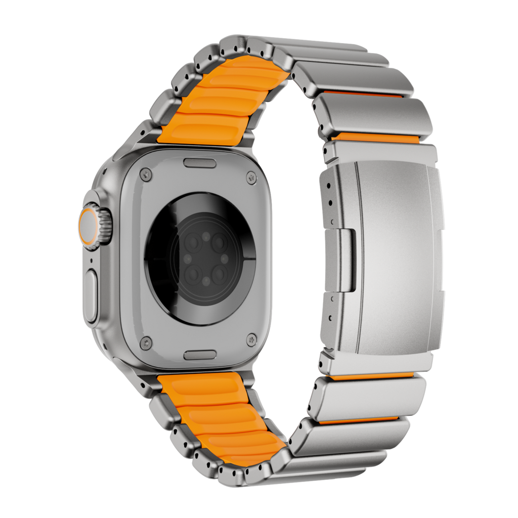 Curea GEMINI Titanium Band pentru Apple Watch Ultra — rezistentă la apă