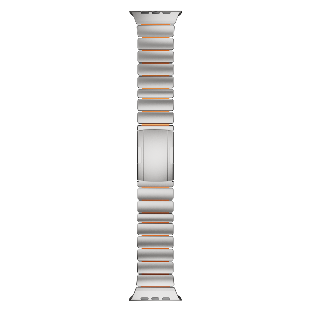 Curea GEMINI Titanium Band pentru Apple Watch Ultra — rezistentă la apă