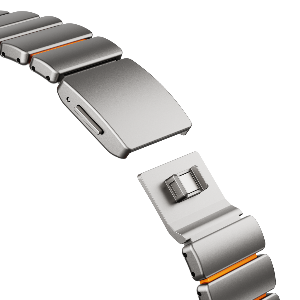 GEMINI Titanium Band Pro - Robust Apple Watch-rem i länkmönster