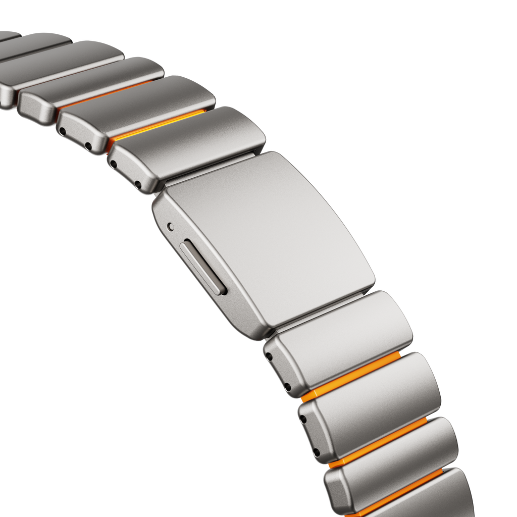 GEMINI Titanium Band Pro - Robust Apple Watch-rem i länkmönster