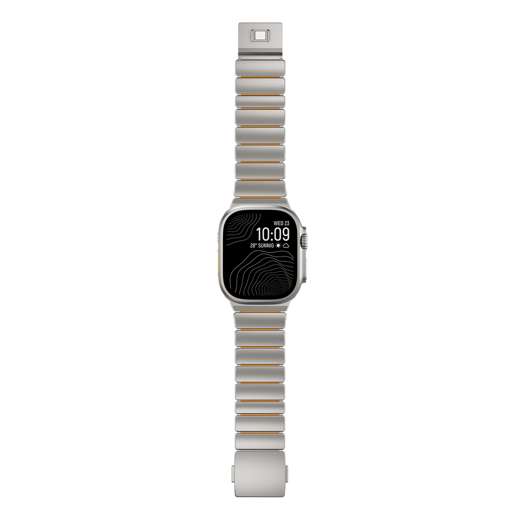 GEMINI Titanium Band Pro - Robust Apple Watch-rem i länkmönster
