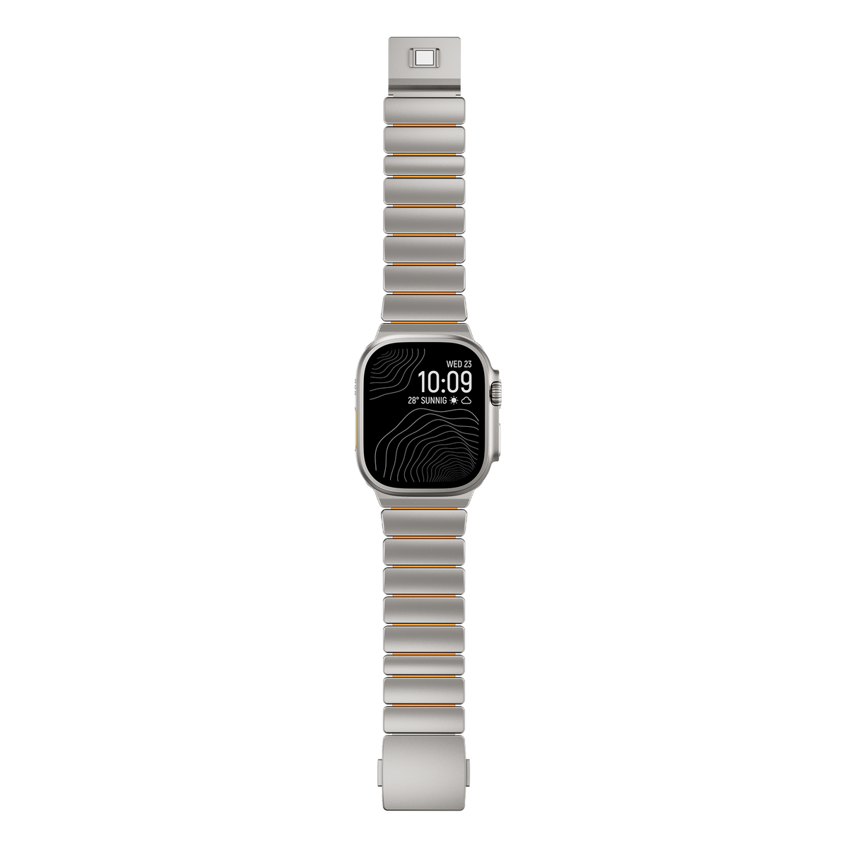 GEMINI Titanium Band Pro - Robust Apple Watch-rem i länkmönster