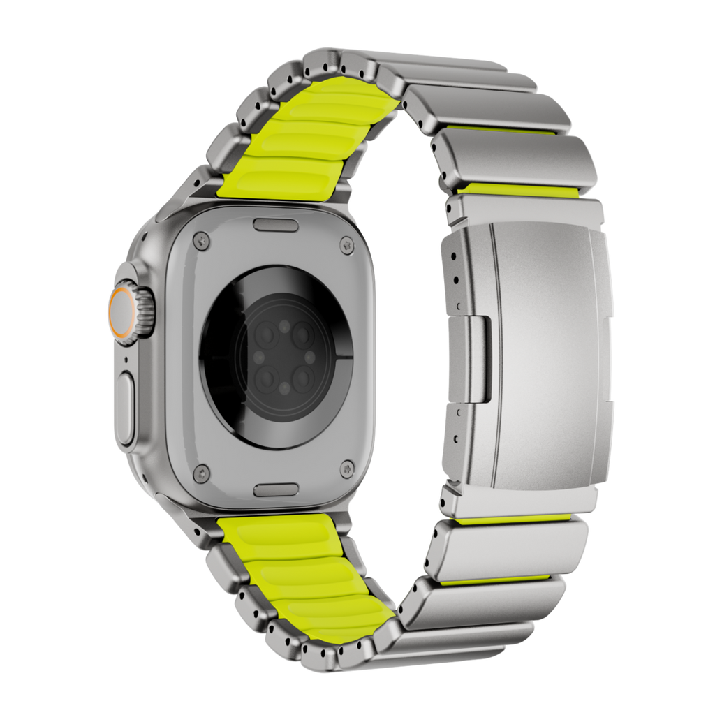 Curea GEMINI Titanium Band pentru Apple Watch Ultra — rezistentă la apă