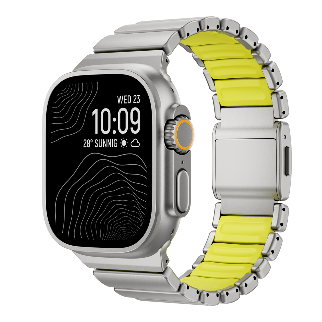 GEMINI Titanium Band Pro - Robust Apple Watch-rem i länkmönster