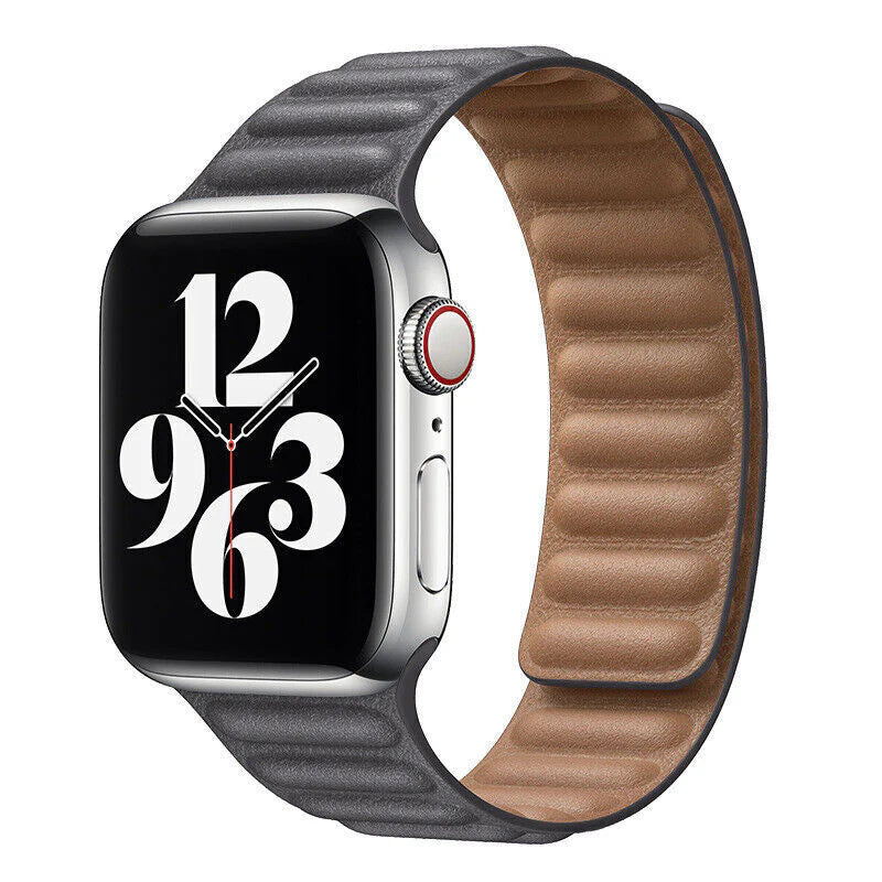 Mágneses bőr Apple Watch Link szíj — az 1-11. sorozattal kompatibilis