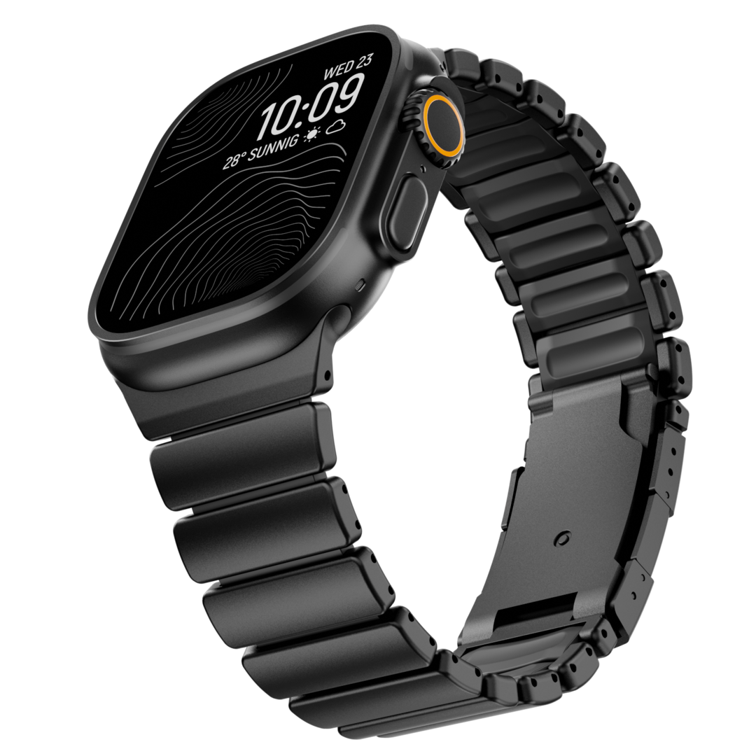 Curea GEMINI Titanium Band pentru Apple Watch Ultra — rezistentă la apă