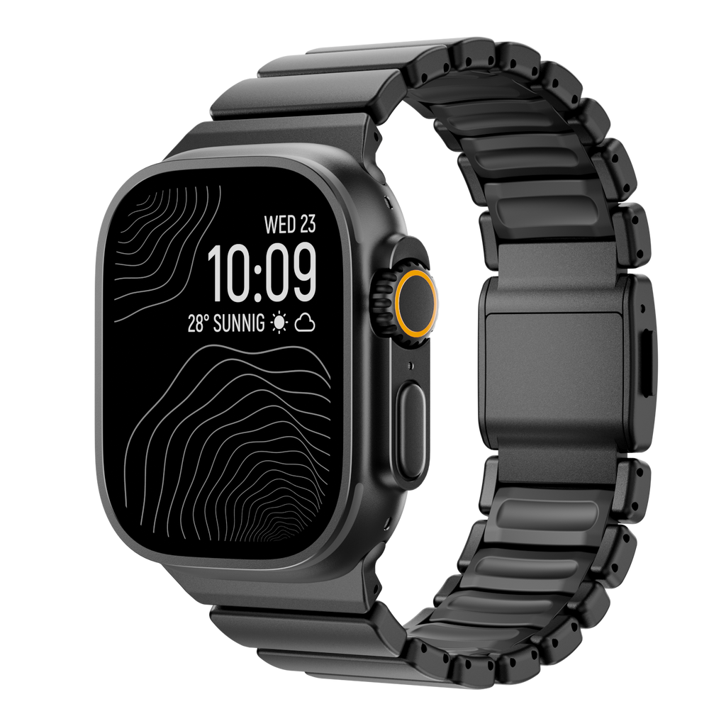GEMINI Titanium Band Pro - Robust Apple Watch-rem i länkmönster