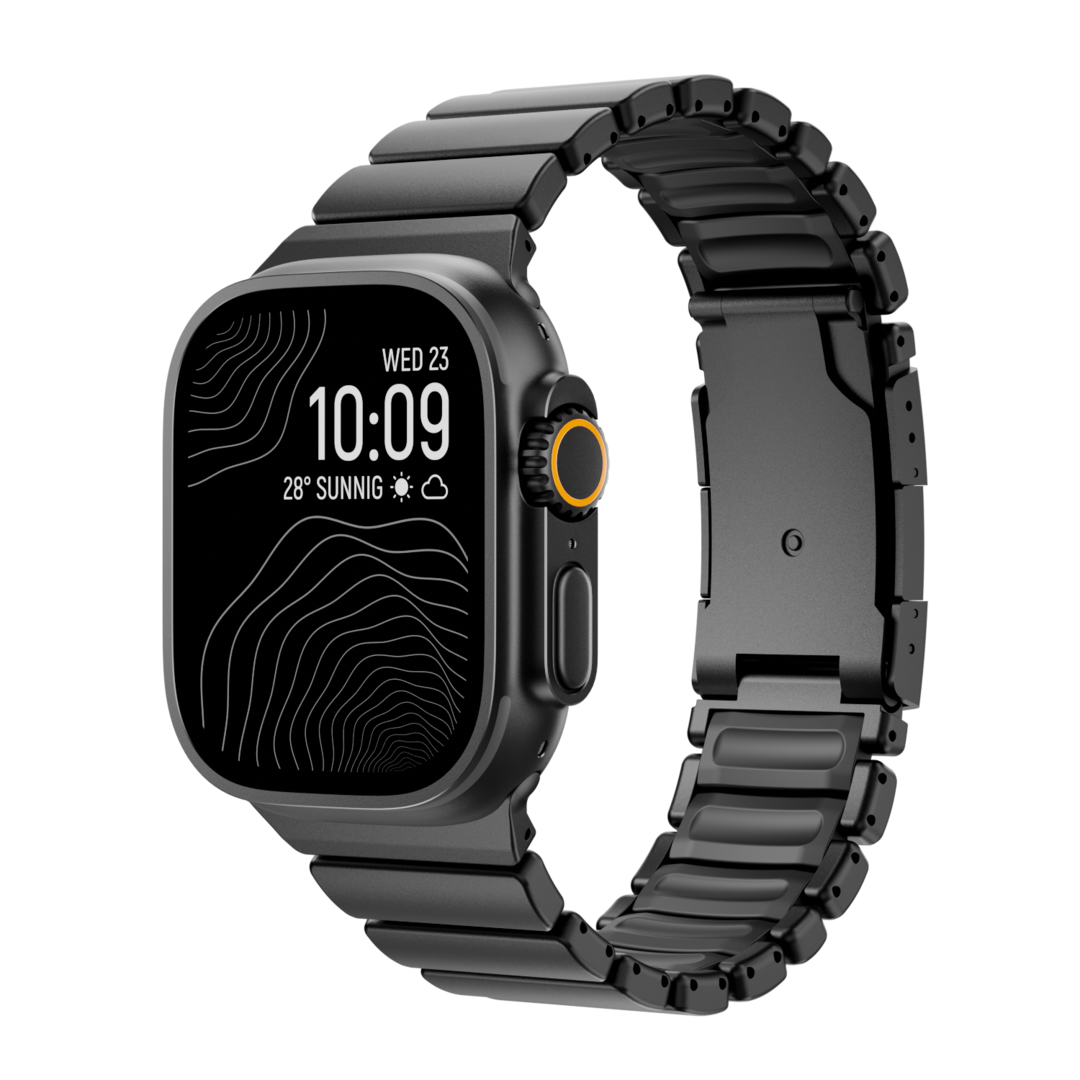 Curea GEMINI Titanium Band pentru Apple Watch Ultra — rezistentă la apă
