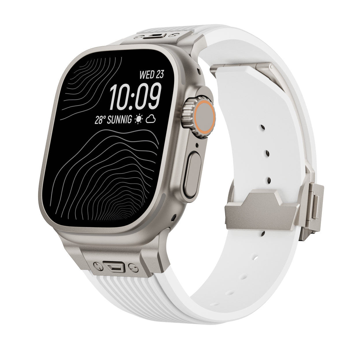 AeroLine silikonrem til Apple Watch — ergonomisk bue, strømlinjeformet profil