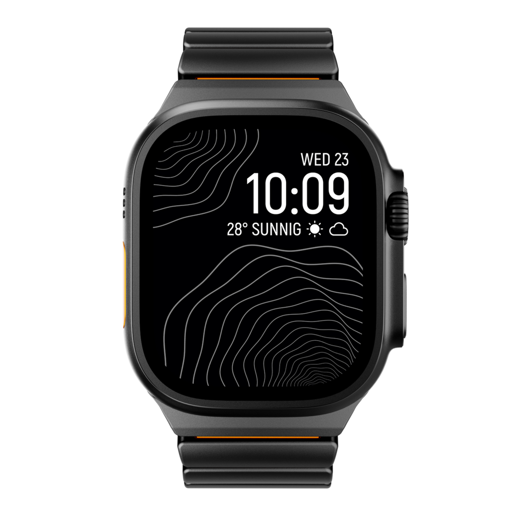 Curea GEMINI Titanium Band pentru Apple Watch Ultra — rezistentă la apă