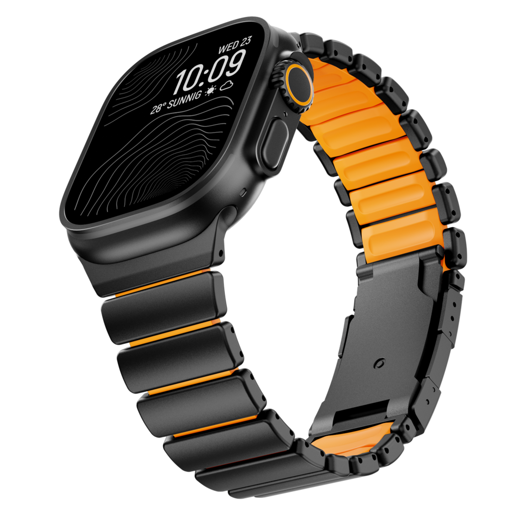 Curea GEMINI Titanium Band pentru Apple Watch Ultra — rezistentă la apă
