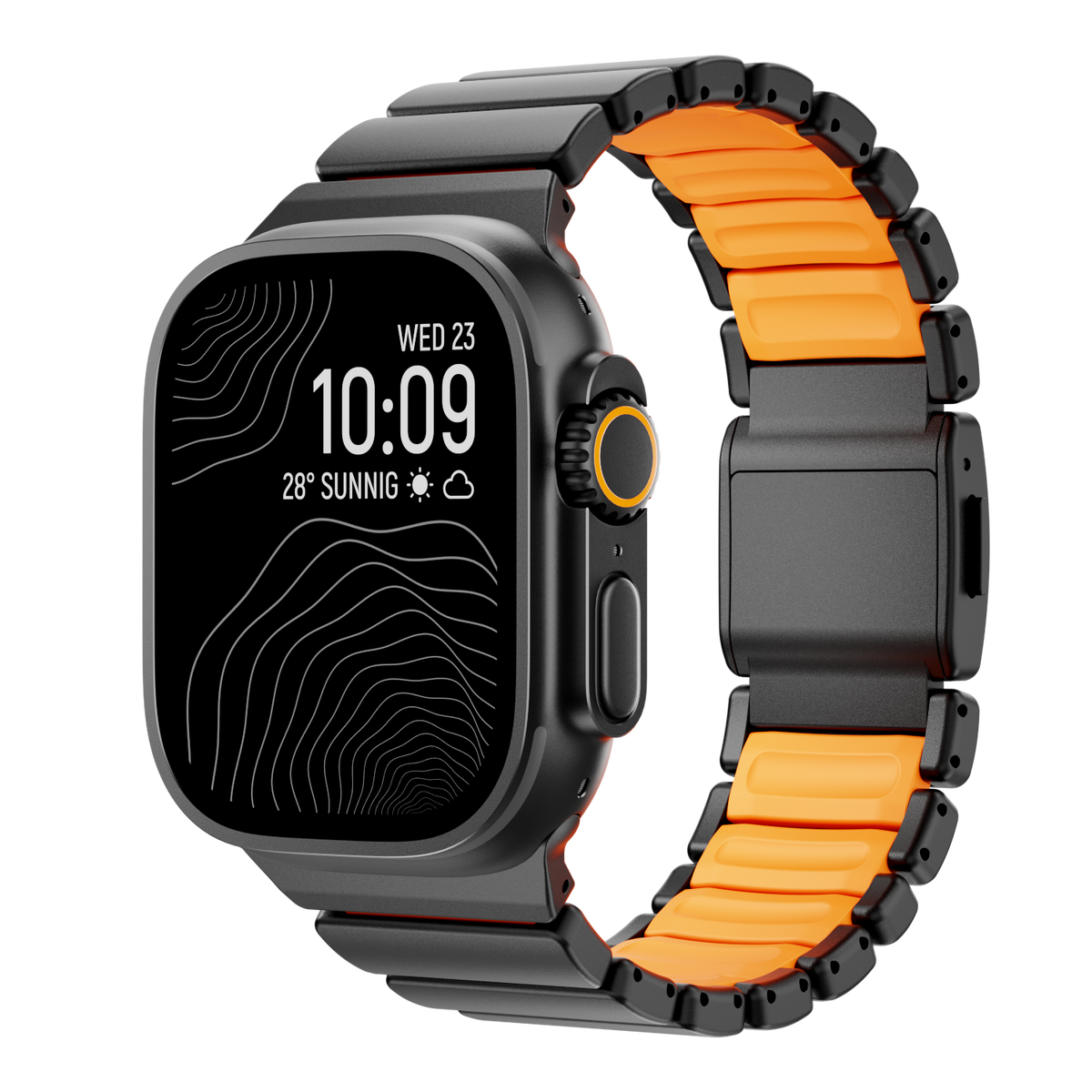 GEMINI Titanium Band Pro - Robust Apple Watch-rem i länkmönster