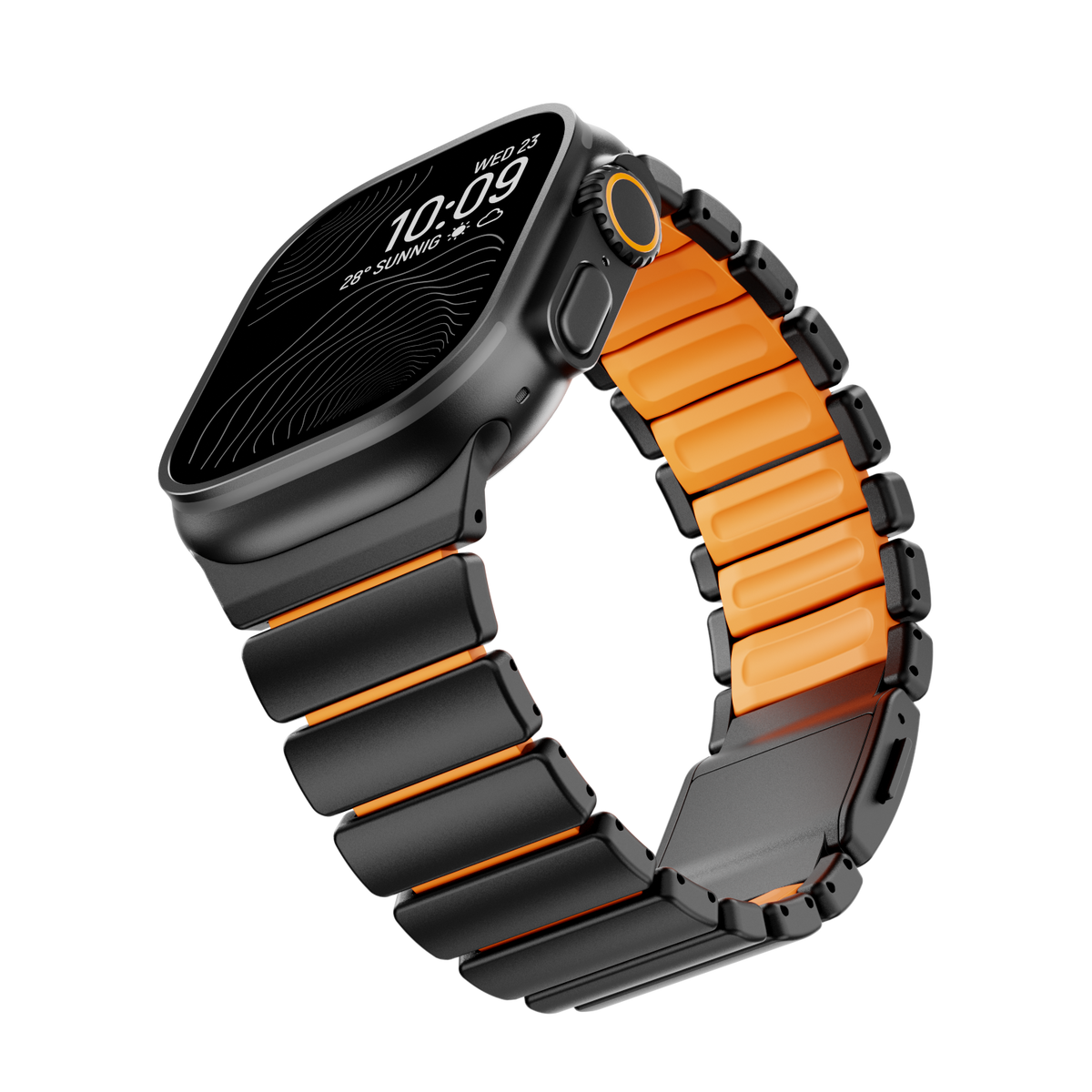 GEMINI Titanium Band Pro - Robust Apple Watch-rem i länkmönster