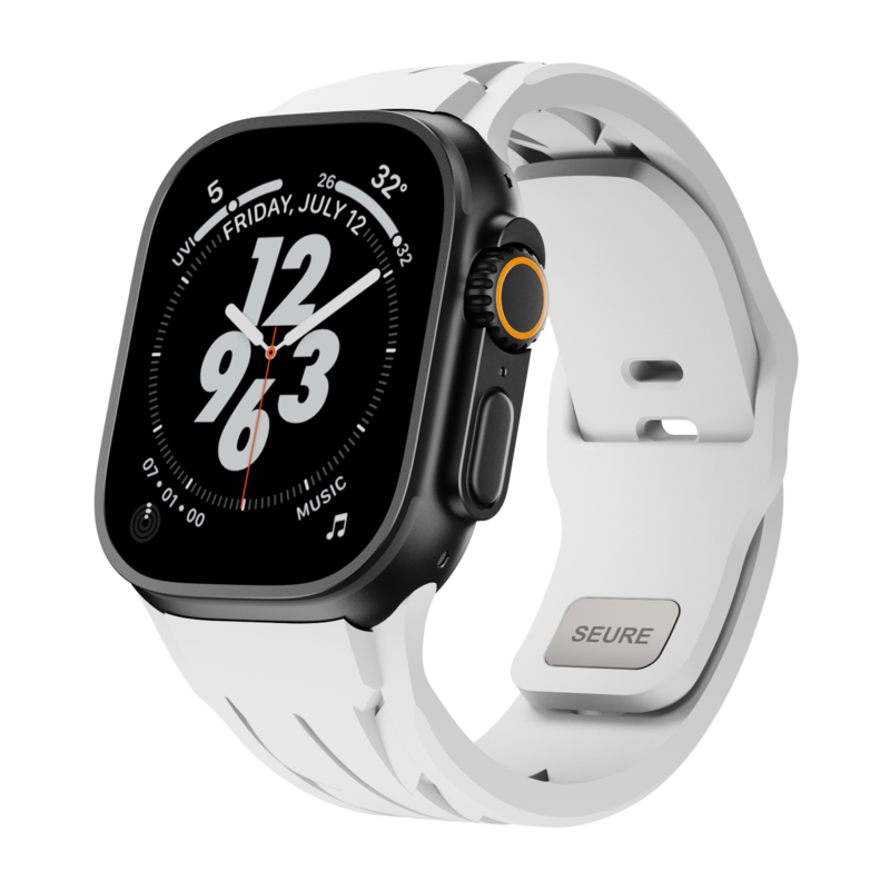 Apple Watch ハイパーカー スポーツバンド — 大胆な立体造形、美しい軽量な装着感