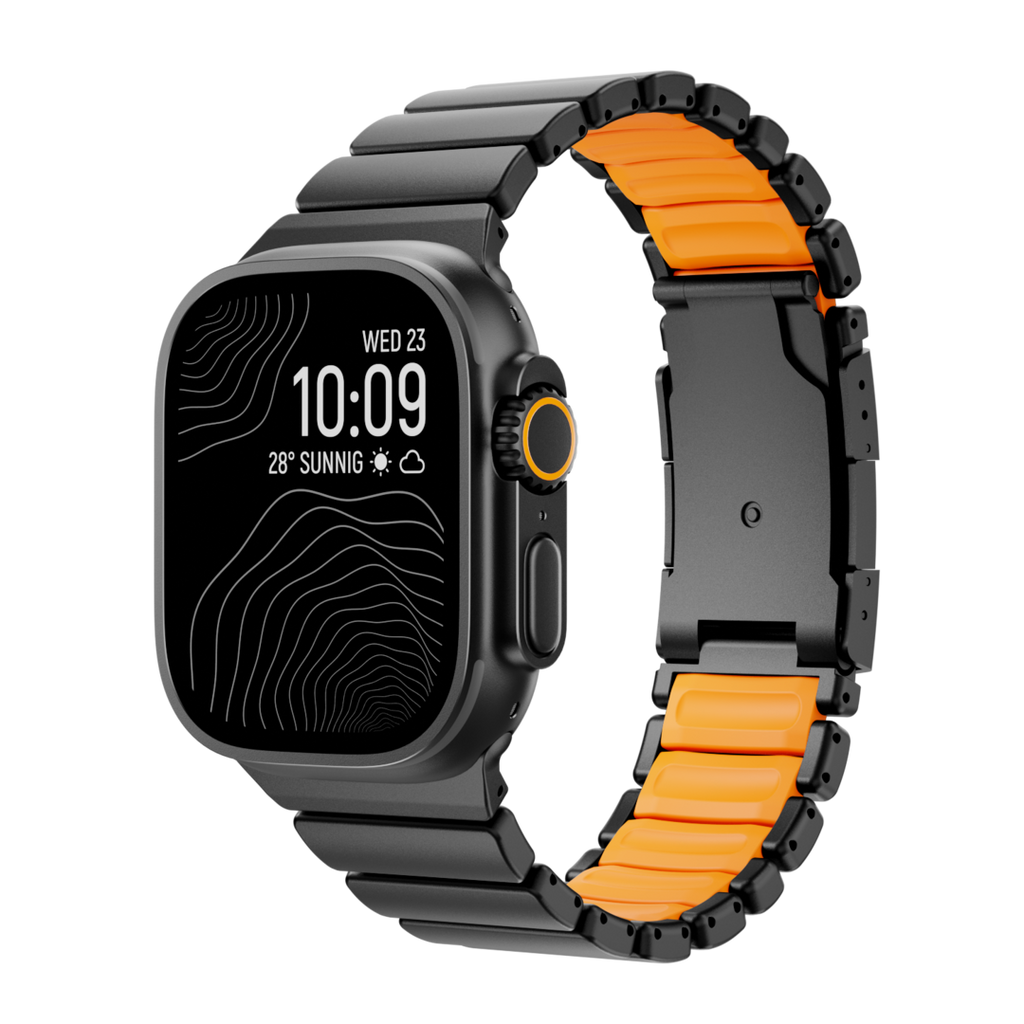 Curea GEMINI Titanium Band pentru Apple Watch Ultra — rezistentă la apă
