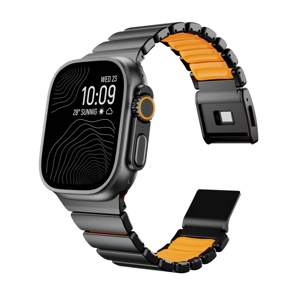 GEMINI Titanium Band Pro - Robust Apple Watch-rem i länkmönster