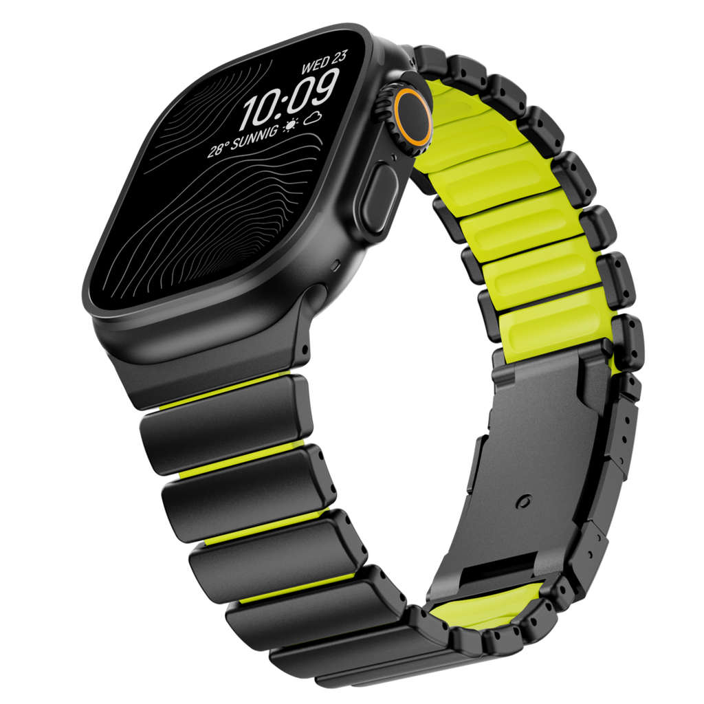 Curea GEMINI Titanium Band pentru Apple Watch Ultra — rezistentă la apă