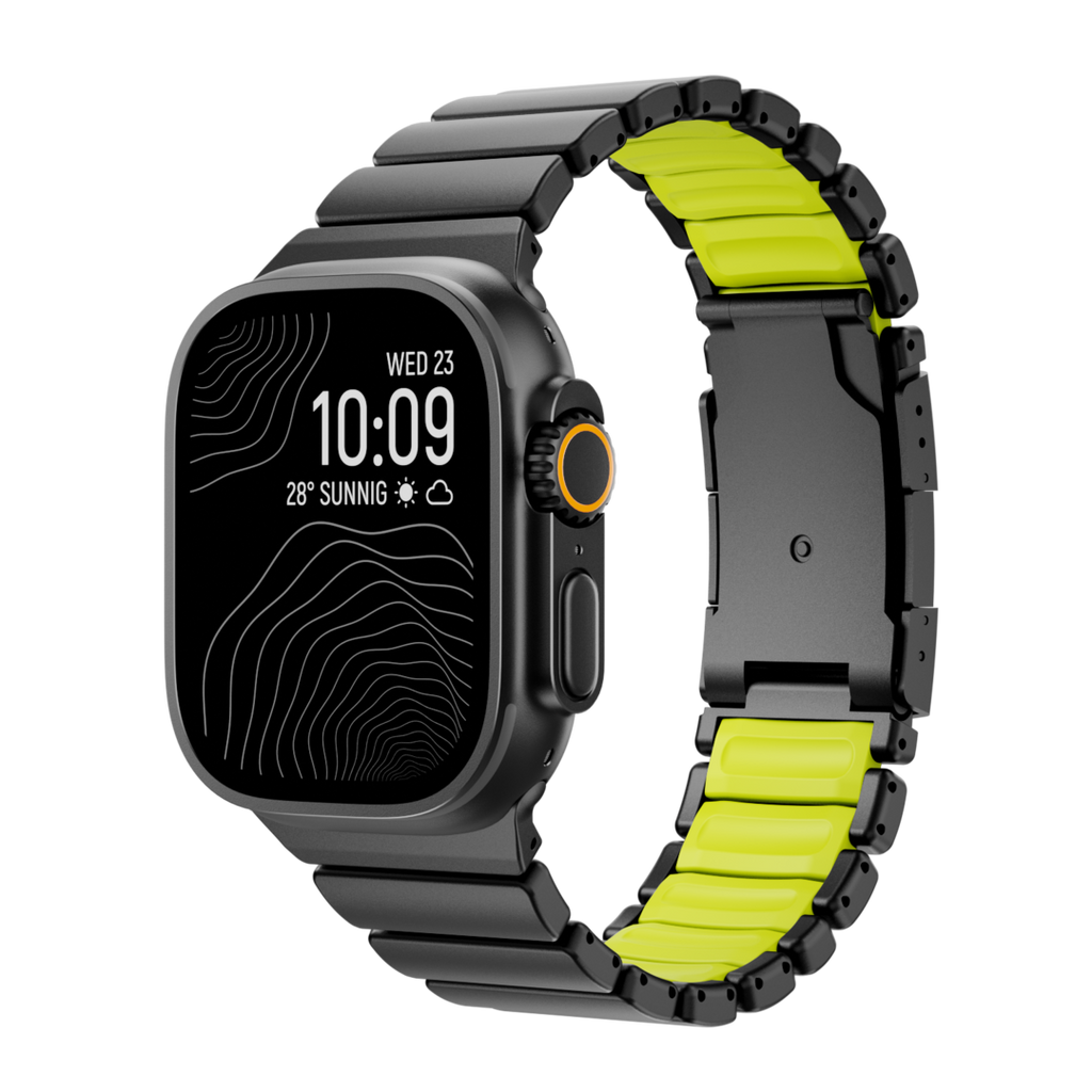 Curea GEMINI Titanium Band pentru Apple Watch Ultra — rezistentă la apă