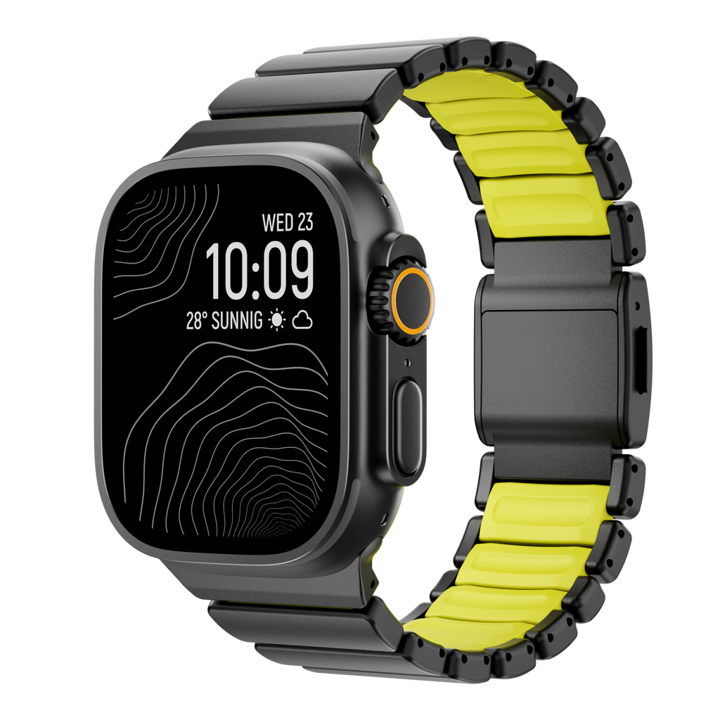 GEMINI Titanium Band Pro - Robust Apple Watch-rem i länkmönster