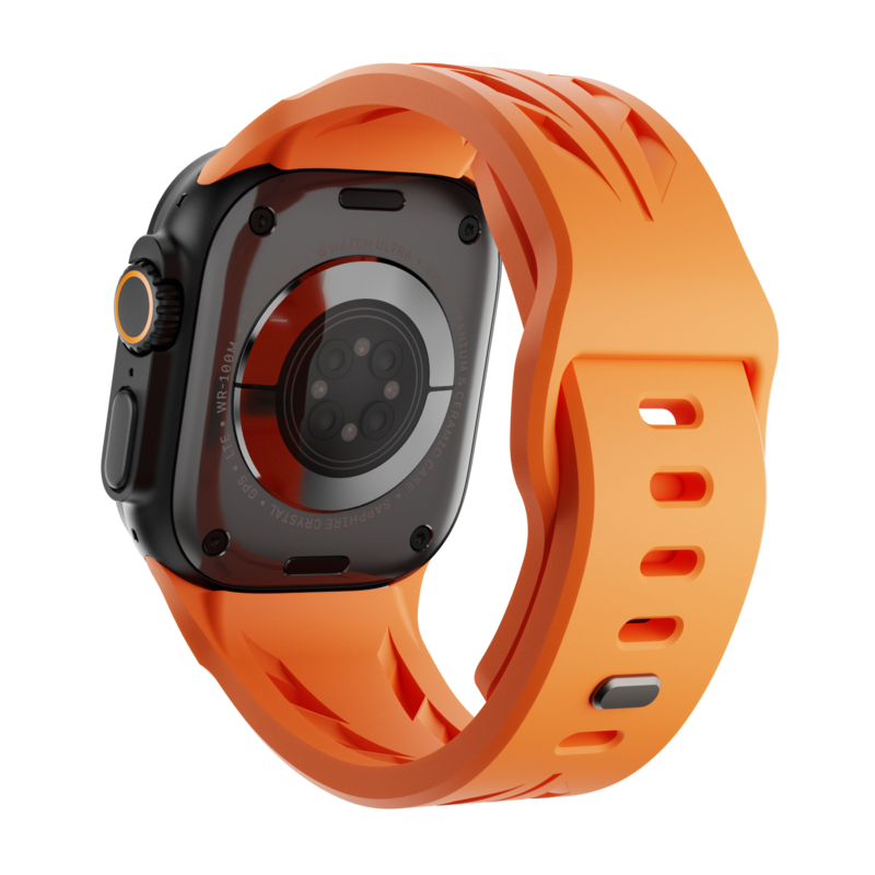 Apple Watch ハイパーカー スポーツバンド — 大胆な立体造形、美しい軽量な装着感