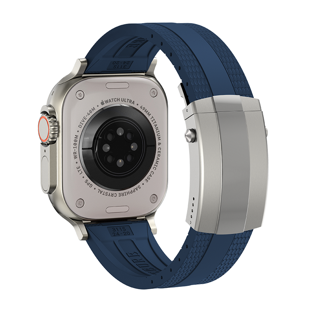 Cinturino Apple Watch Ocean Luxe — Chiusura pieghevole, tonalità marine