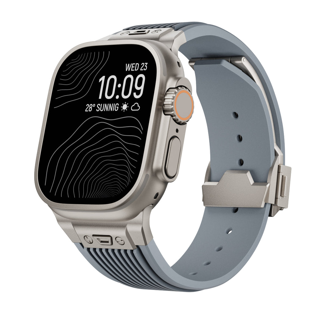 AeroLine silikonrem til Apple Watch — ergonomisk bue, strømlinjeformet profil