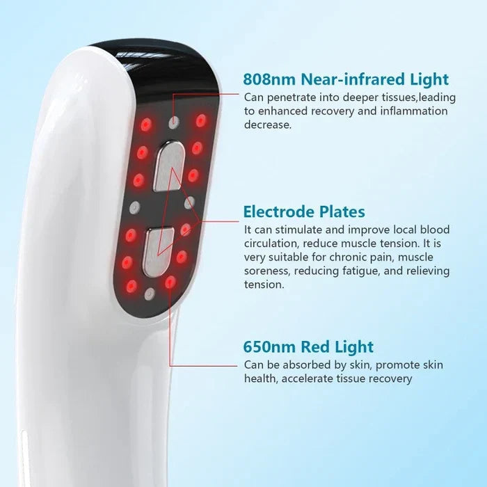 Ulepszone urządzenie do terapii zimnym laserem 2 w 1, 16 diod LED