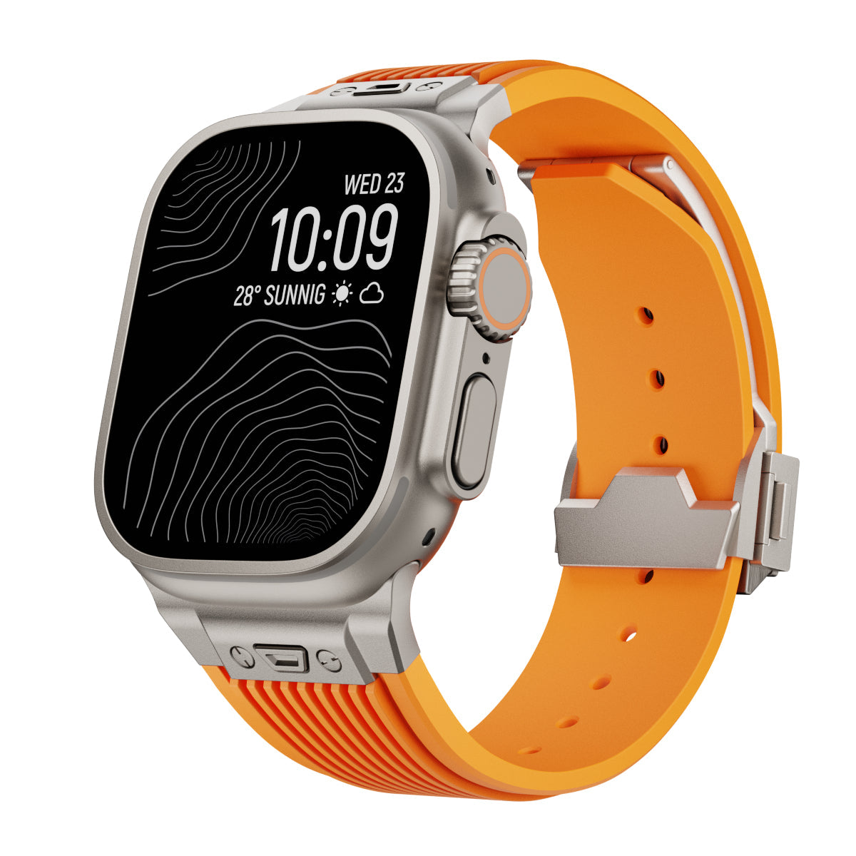 AeroLine silikonrem til Apple Watch — ergonomisk bue, strømlinjeformet profil