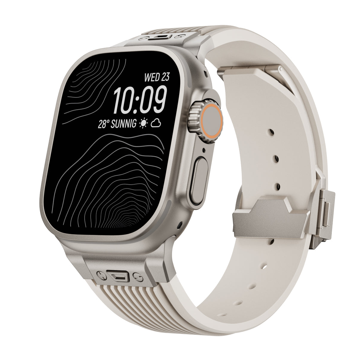 AeroLine silikonarmband för Apple Watch – ergonomiskt bågformat handledsband