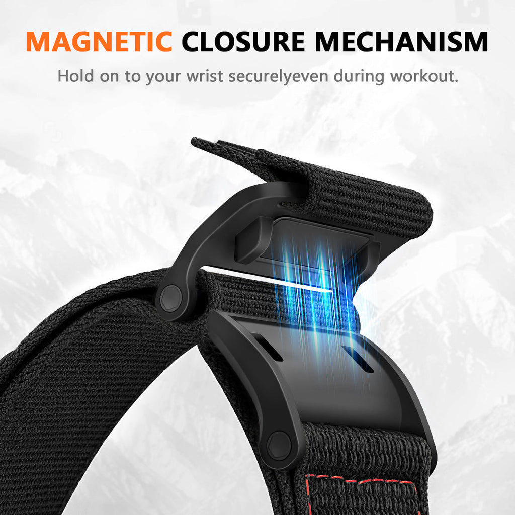 רצועת Apple Watch מגנטית מניילון Extreme — עמידה ונושמת