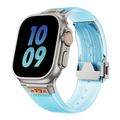 Cinturino RM in silicone trasparente per Apple Watch — Stile elegante da polso