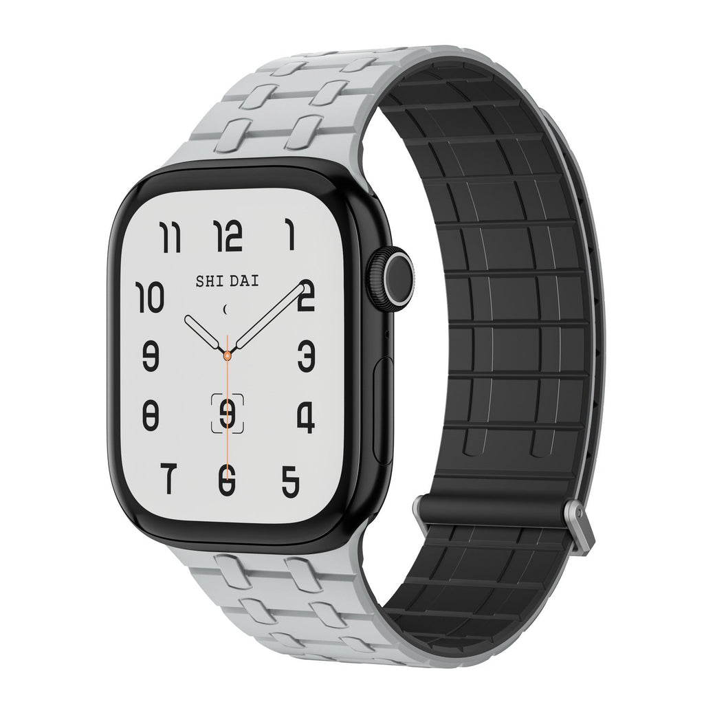 Bracelet de montre magnétique en silicone AP compatible avec l’Apple Watch