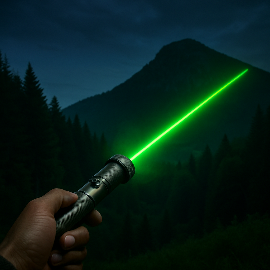Mocna latarka ze wskaźnikiem laserowym Pro Edition o dalekim zasięgu