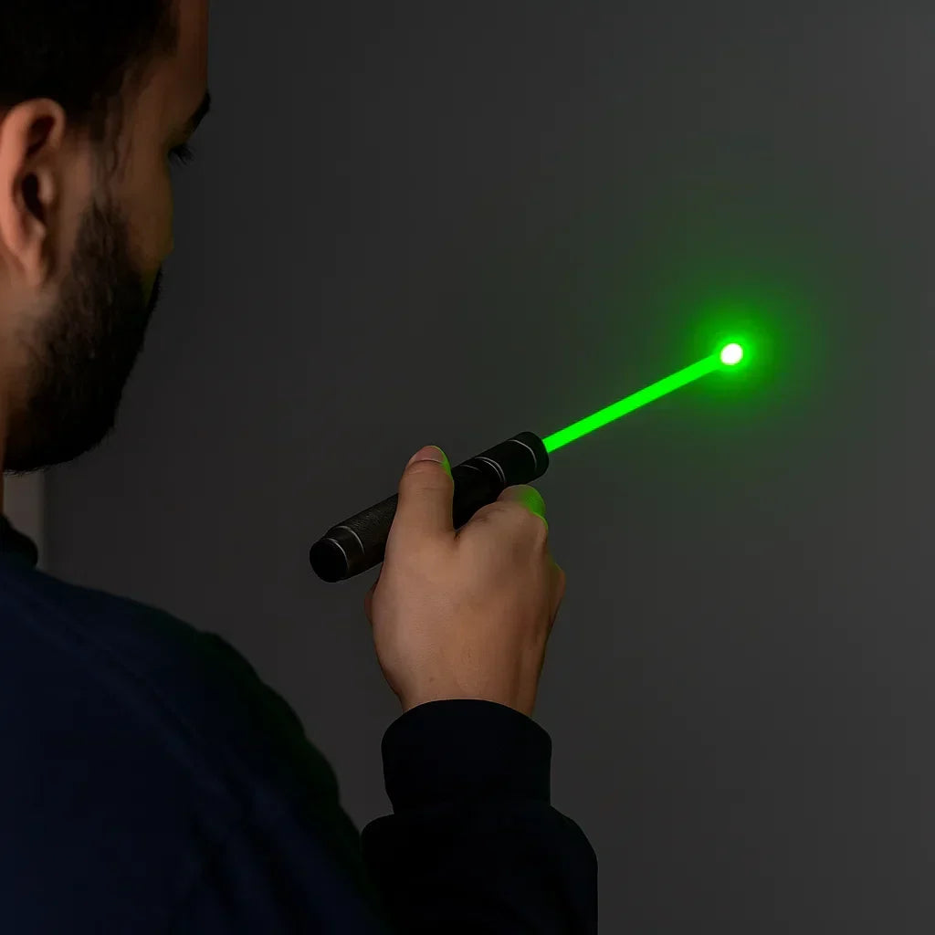 Mocna latarka ze wskaźnikiem laserowym Pro Edition o dalekim zasięgu