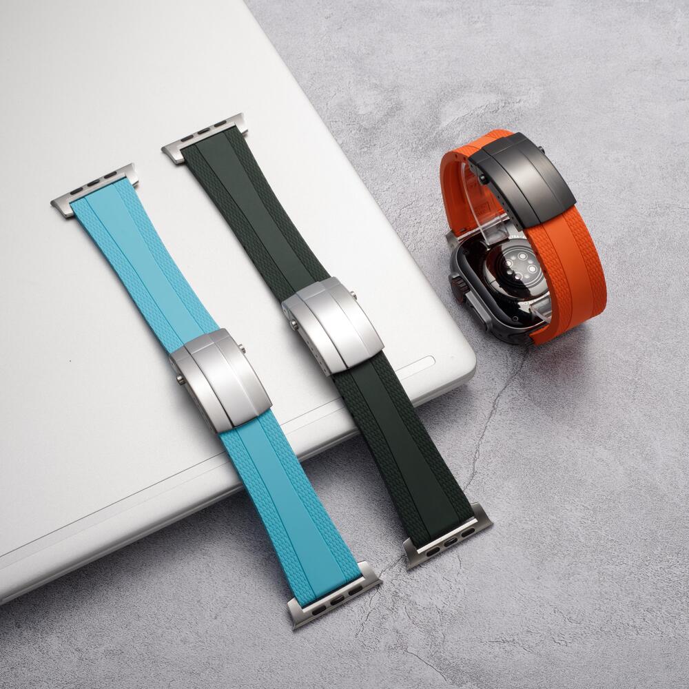 Cinturino Apple Watch Ocean Luxe — Chiusura pieghevole, tonalità marine