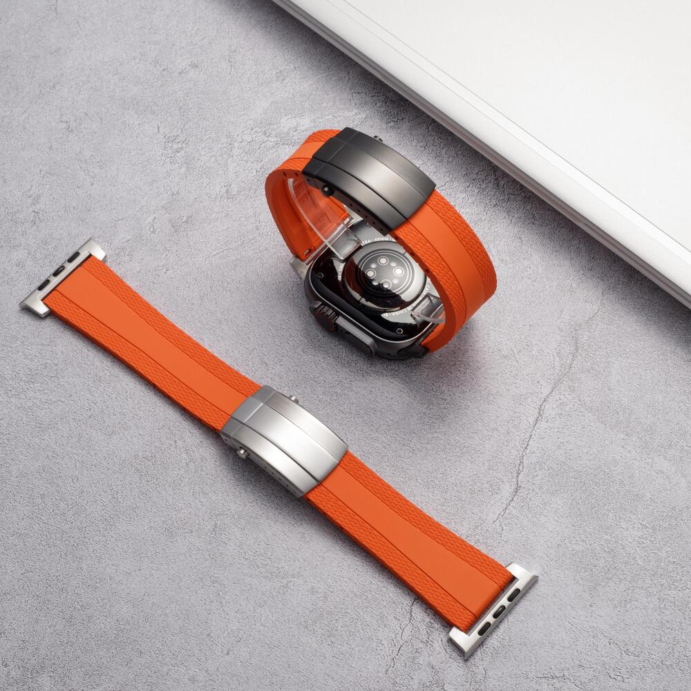 Cinturino Apple Watch Ocean Luxe — Chiusura pieghevole, tonalità marine