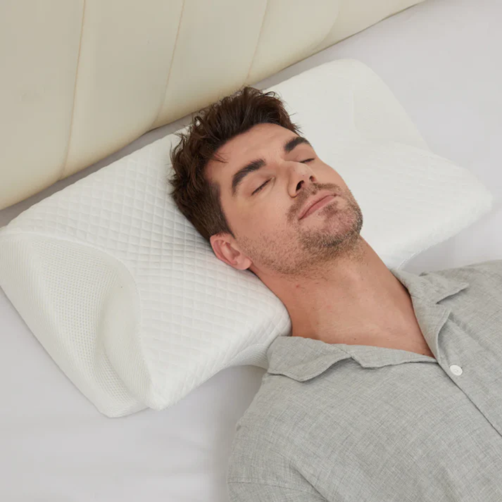 Ergonomic Memory Foam Pillow for Snoring and Sleep Apnea Relief