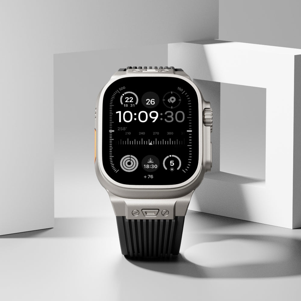 AeroLine silikonrem til Apple Watch — ergonomisk bue, strømlinjeformet profil