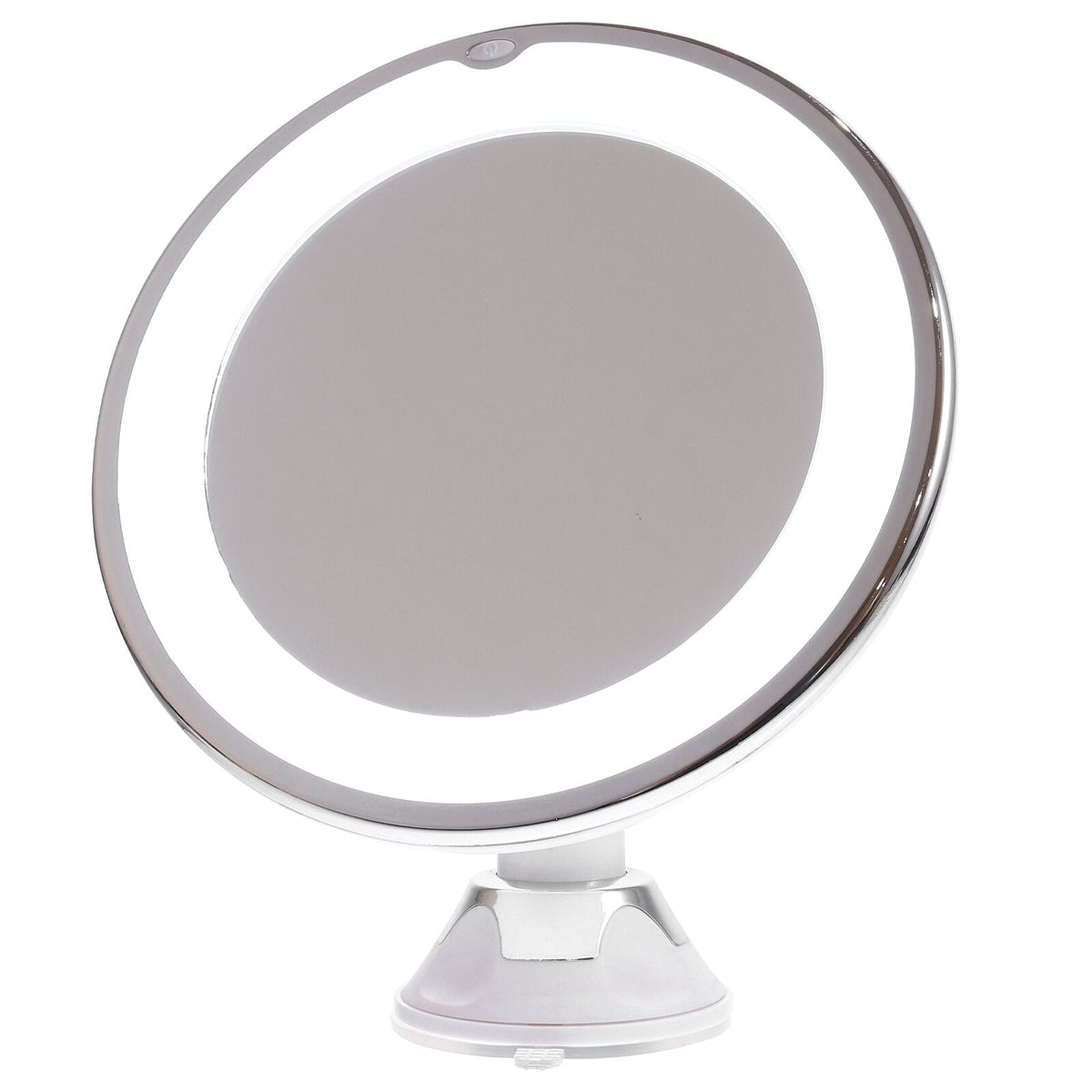LED Magnifying Makeup Mirror — 10x Zoom, 360° Rotation