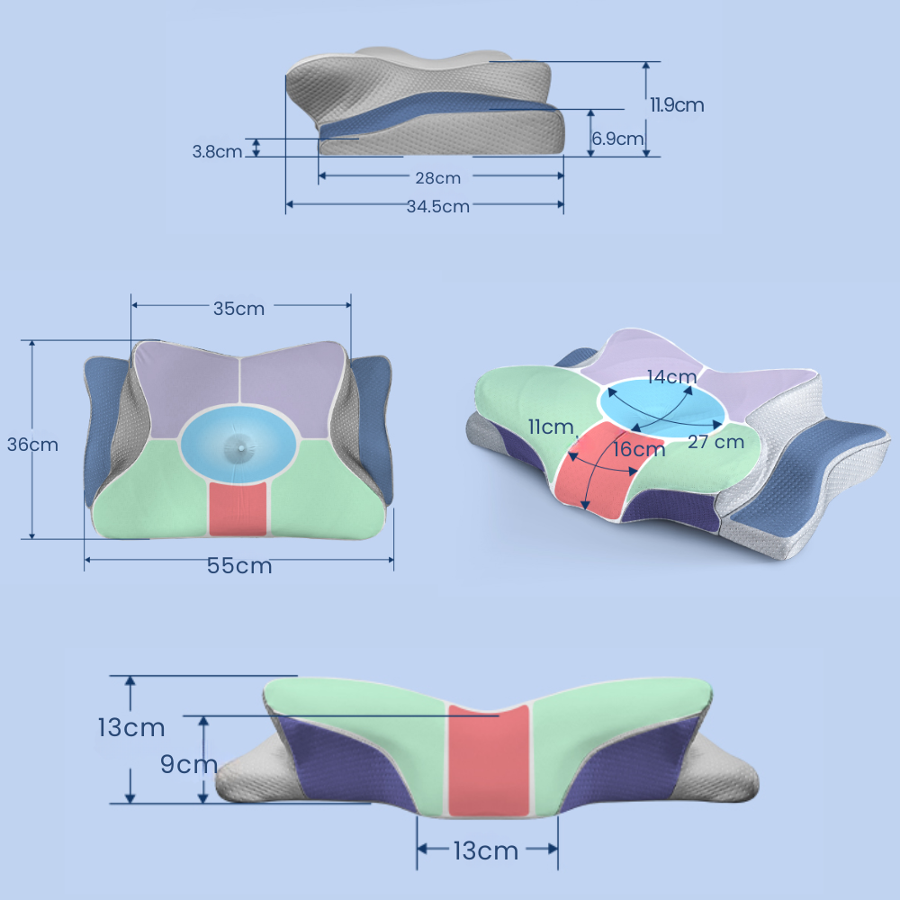 Ergonomic Memory Foam Pillow for Snoring and Sleep Apnea Relief