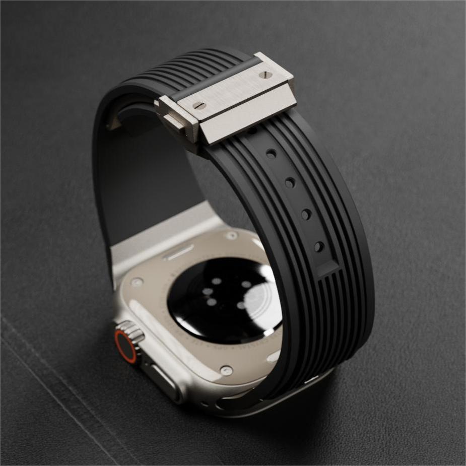 AeroLine silikonrem til Apple Watch — ergonomisk bue, strømlinjeformet profil
