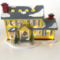 Village de Noël familial en céramique — décoration de fête à poser sur une table