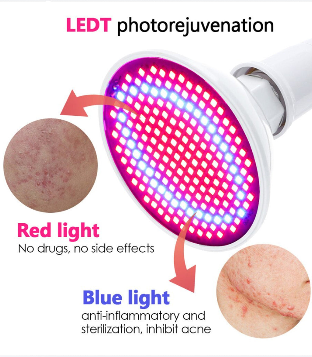 Lámpara de terapia de luz roja VitalGlow — 660nm y 850nm, infrarrojo cercano
