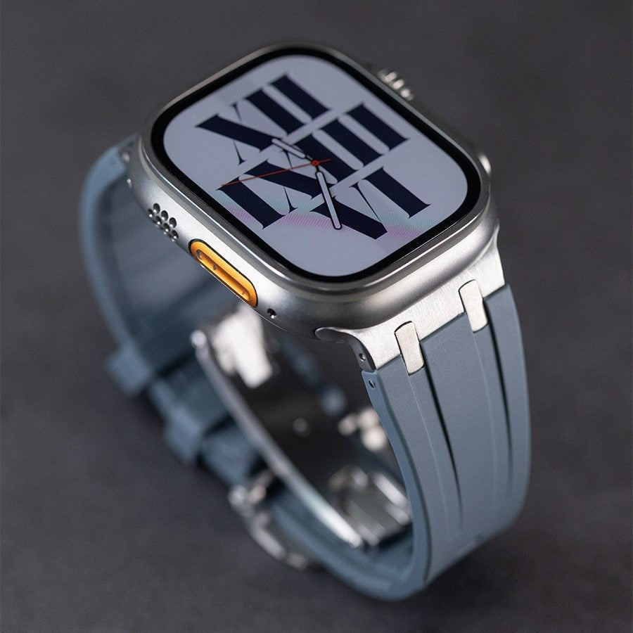 NovaLink tykk silikonrem til Apple Watch — titanadapter
