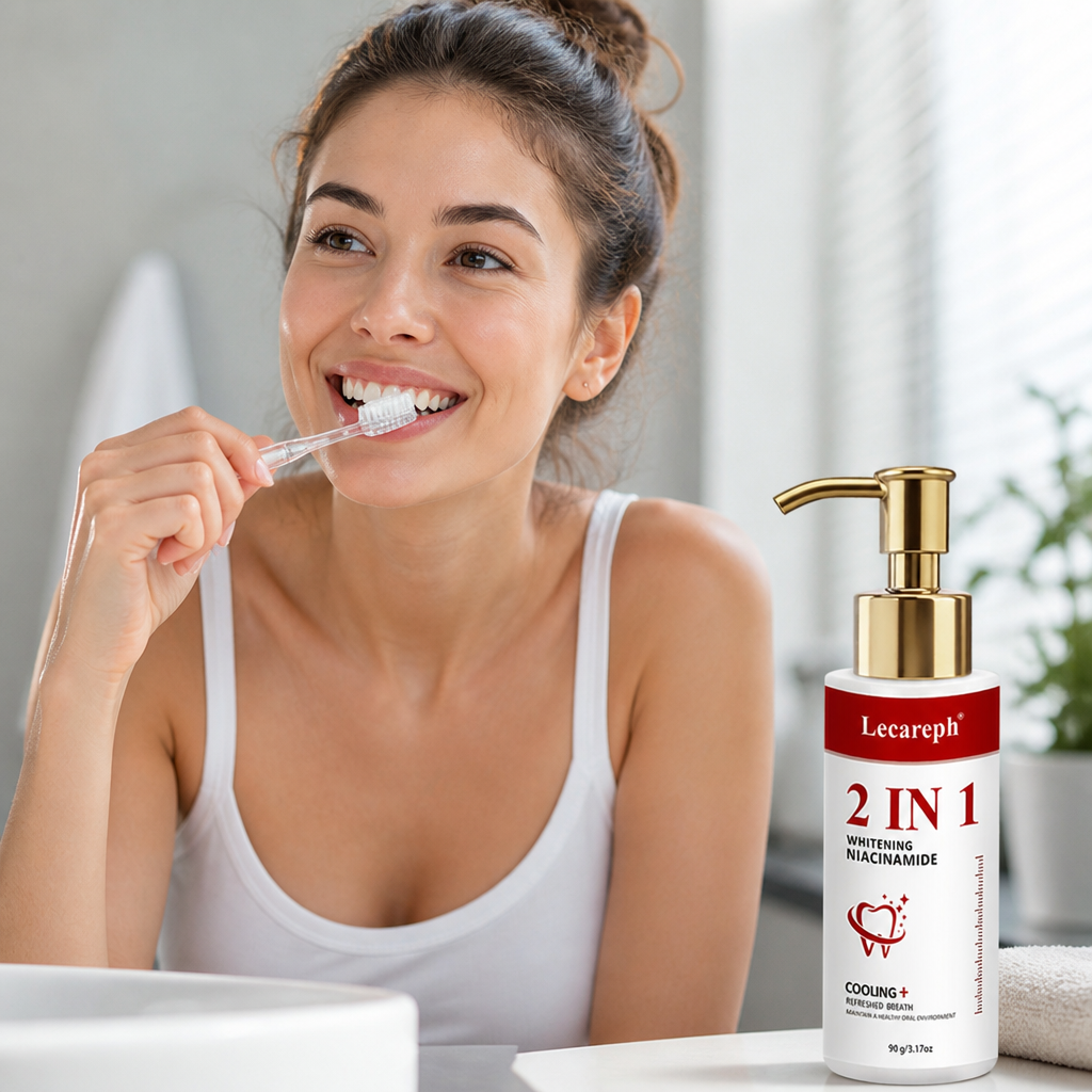 Niacinamide & Hydroxyapatite Whitening Toothpaste (Pump Dispenser) | livraina